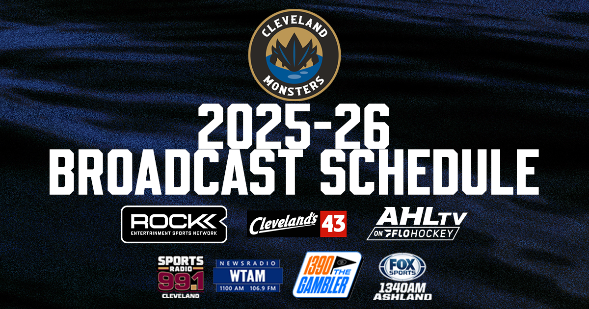Cleveland Monsters | MONSTERS ANNOUNCE 2025-26 TELEVISION AND AUDIO
