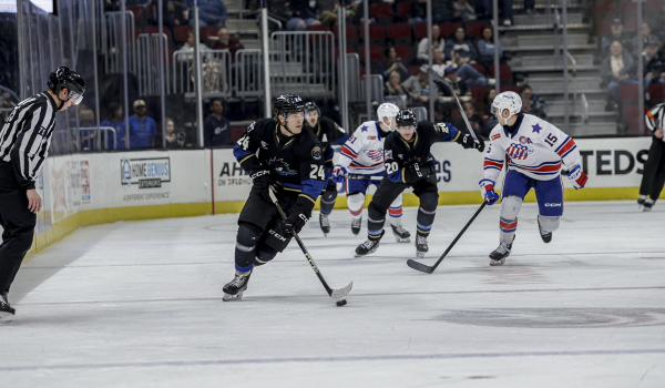 Monsters lose to Amerks, 4-3, on penalties